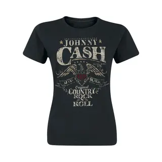 Johnny Cash Rock 'n' Roll T-Shirt Black
