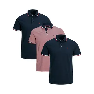 Jack & Jones Heren Poloshirt 3 Pack Paulos - Slim Fit