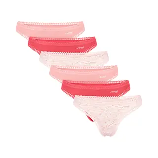Sloggi Dames String 6 Pack Go Crush