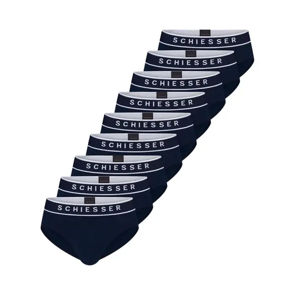 Schiesser Heren Rio-slip / Onderbroek 9 Pack 95/5 Organic Cotton thumbnail