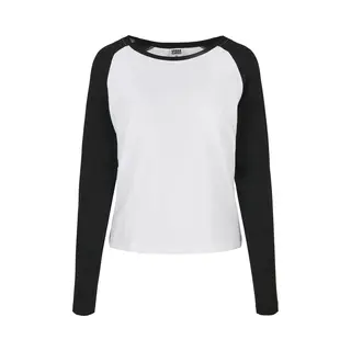 Urban Classics Langarmshirt "Urban Classics Damen Ladies Contrast Raglan Longsleeve" 1 Stk.
