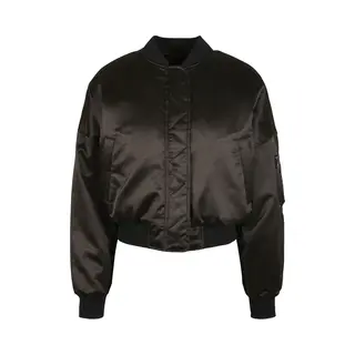 Women's Bomber Large Sizes Urban Classics Oversized Satin