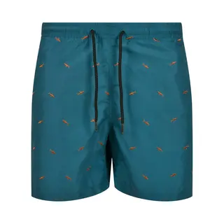 Urban Classics, Herren, Badehosen, Embroidery Swim Shorts, Blau, (L)