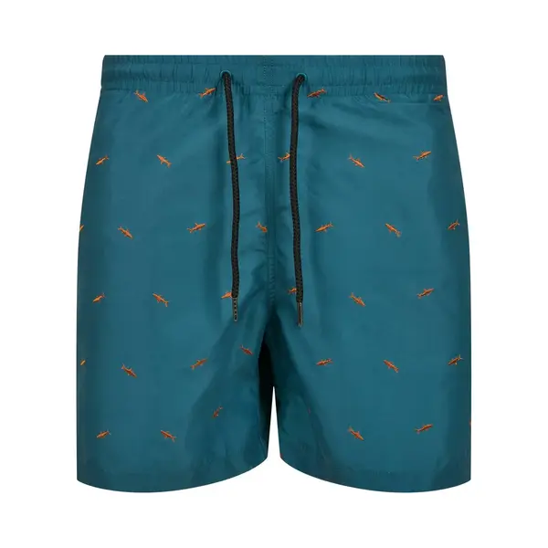 Urban Classics, Herren, Badehosen, Embroidery Swim Shorts, Blau, (L) thumbnail