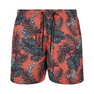 Urban Classics, Herren, Badehosen, Pattern Swim Shorts, Mehrfarbig, (S)
