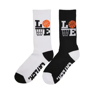 Cayler & Sons - Love Ballin 2-Pack Sokken - 39/42 - Zwart/Wit
