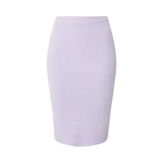 Urban Classics, Damen, Röcke, Ladies Rib Knit Midi Skirt - 17934, Weiss, Violett, (5XL, S)