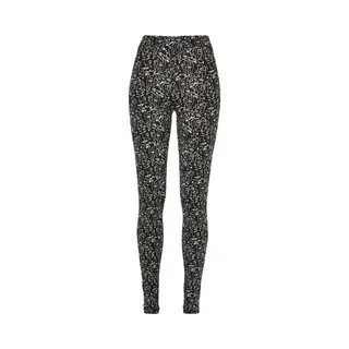 Urban Classics Damen Ladies Soft Aop Leggings Blackline, Xs