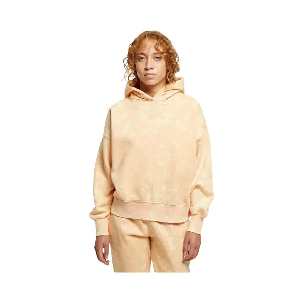 Urban Classics - Oversized Towel Washed Hoodie/trui - Xs - Oranje thumbnail