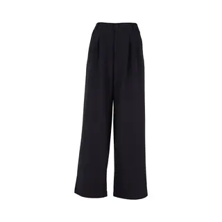 Urban Classics Damen Hose Ladies Ultra Wide Pleat-Front Pants Black 30