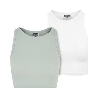 Urban Classics Top Kaki / Wit