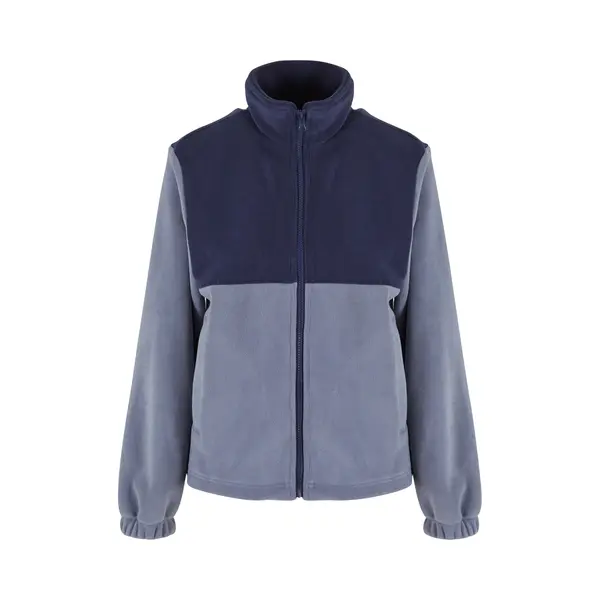 Urban Classics - Double Polarfleece Jacket - Xl - Donkerblauw/Grijs thumbnail