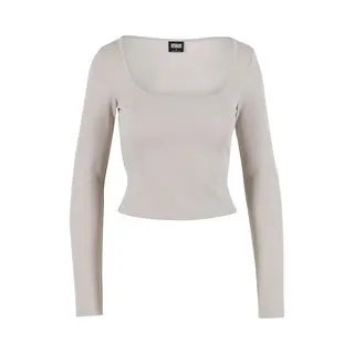 Long-sleeved Women's Cropped Top Urban Classics