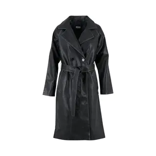 Leather Jacket Woman Urban Classics Trenchcoat