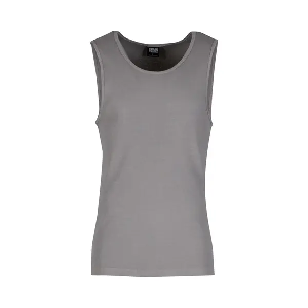 Urban Classics, Herren, Shirts, Washed Rib Tanktop - 199077, Grau, (4XL) thumbnail