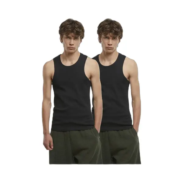 Urban Classics Herren T-Shirt 95% Baumwolle, 5% Elastan Schwarz+schwarz 3XL thumbnail