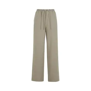 Urban Classics, Damen, Hosen, Ladies Structured Wideleg Pants - 193263, Grün, (L, S)
