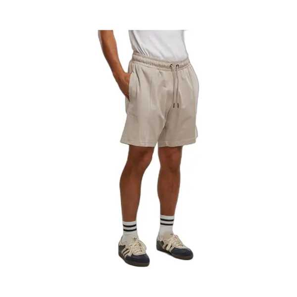 Urban Classics - Heavy Jersey Pintuck Track Korte Broek - L - Grijs thumbnail