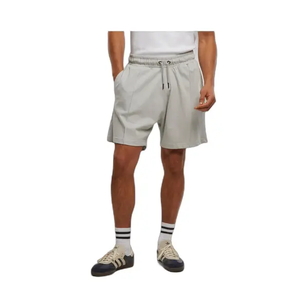 Urban Classics - Heavy Jersey Pintuck Track Korte Broek - Xxl - Grijs thumbnail
