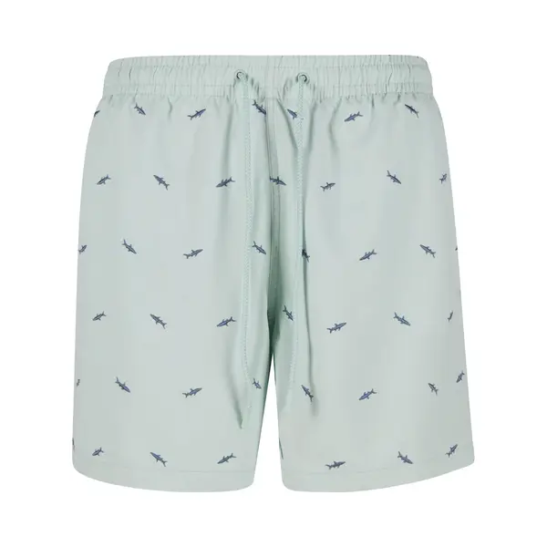 Urban Classics Zwemshorts Navy / Mintgroen thumbnail