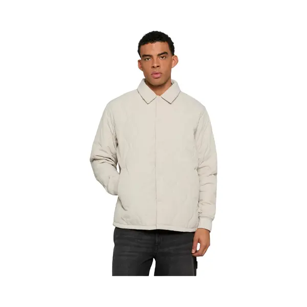 Urban Classics - Quilted Overshirt Jacket - L - Grijs thumbnail