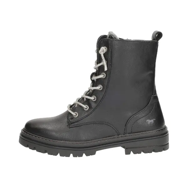 Mustang Damen Stiefelette Gefüttert Schwarz Eu 37 thumbnail