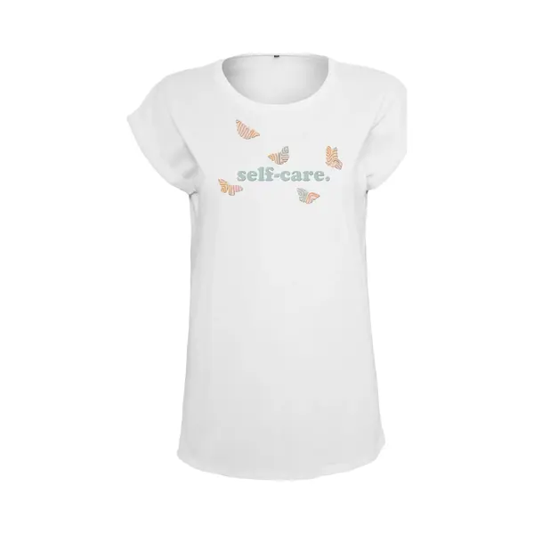 Mister Tee - Self-Care Dames T-shirt - M - Wit thumbnail