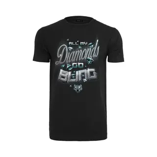 Mister Tee - Diamonds Go Bling Heren T-shirt - L - Zwart