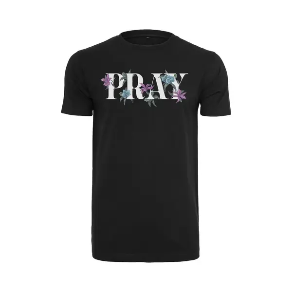 Mister Tee, Herren, Shirts, Flower Pray Tee - 89331, Schwarz, (M) thumbnail