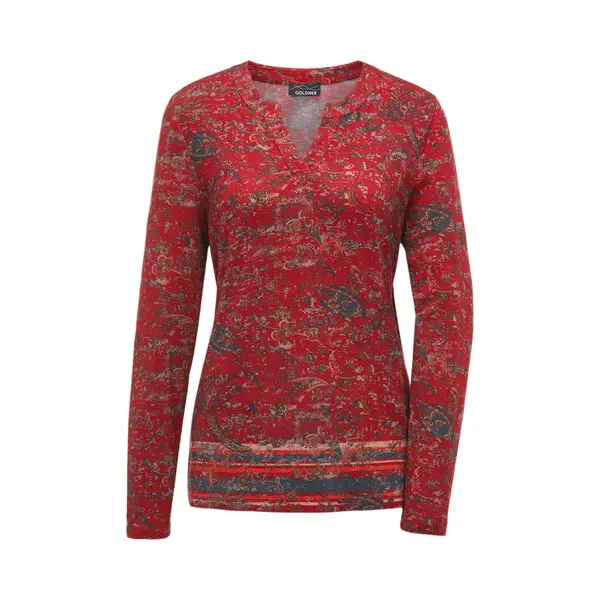 Goldner Shirt Gemengde Kleuren / Rood thumbnail
