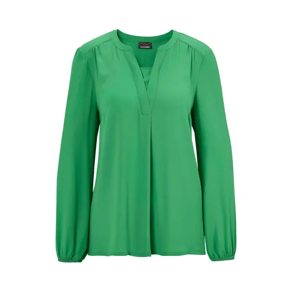 Goldner Blouse Met Tuniekhals thumbnail