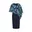marine / blauw / gebloemd