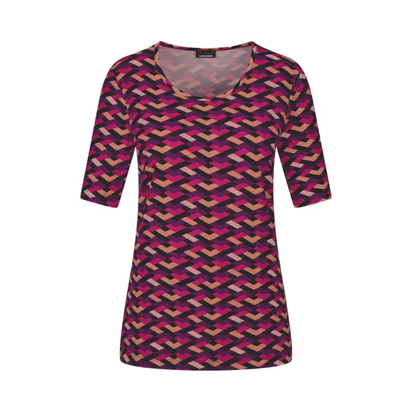 Goldner Shirt Aubergine / Perzik / Pink thumbnail