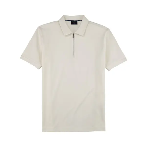 Olymp Casual Polo Shirt Korte Mouw Ecru thumbnail