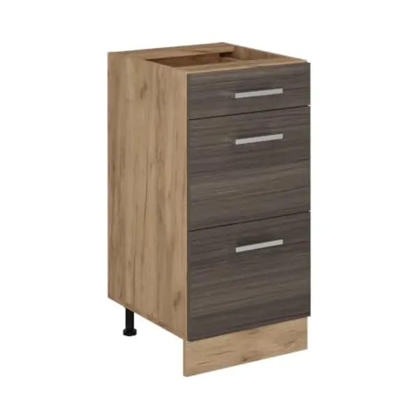 Küchenunterschrank R-line, Edelgrau, 40 Cm Mit Schubladen, Ohne Arbeitsplatte Vicco thumbnail