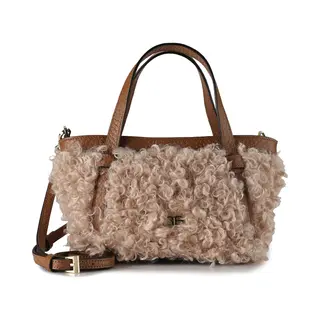 Abro, Damen, Handtasche, Cosmo Schultertasche Leder 24 Cm, Braun