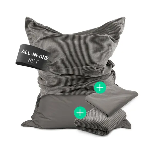 Lumaland 19140 Sitzsack Grau Drinnen Rechteck thumbnail