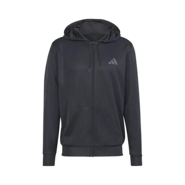Adidas Herren Train Essentials Seasonal Full-Zip Hoodie, Black, M thumbnail