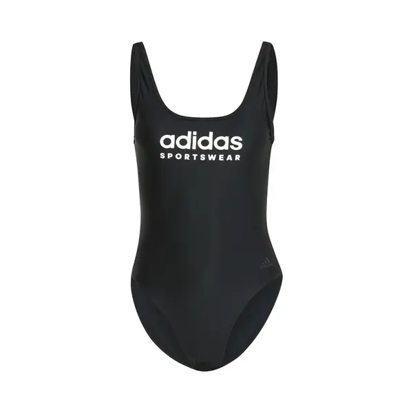 Adidas Damen Sportswear U-Back Swimsuit, Black/White, 32 thumbnail