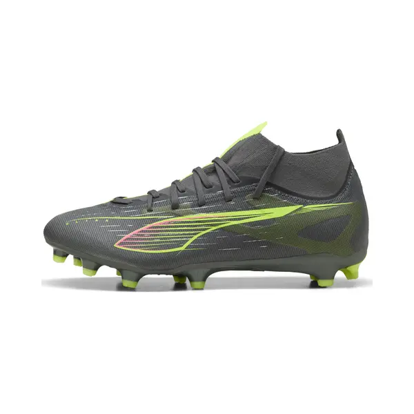 Puma Unisex Ultra 5 Match+ Firm Ground/Artifical Ground Football Boots, Matte Aged Silver-Yellow Alert-Puma Aged Silver, 7 Uk thumbnail