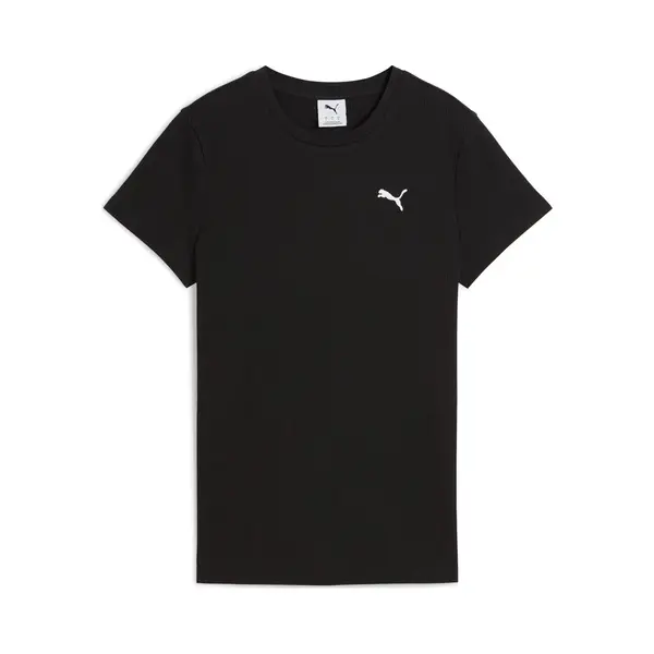 Puma Ess Elevated Rib Tee Dames Sportshirt - Puma Black thumbnail