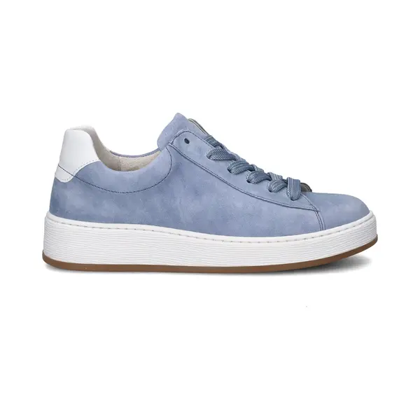 Gabor Damen Low-Top Sneaker, Frauen Sneaker, aktuell, Freizeit, festlich, Schaft-weiten, senkfuss, senk-spreizfuss, Ladies, Azur/Weiss, 42.5 Eu / 8.5 thumbnail