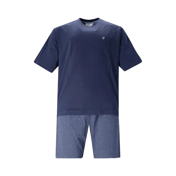 Hajo, Herren, Pyjamas, Pyjama Homewear Bequem Sitzend, Blau, (Xxl) thumbnail