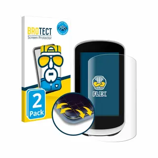 Brotect - Screenprotector Voor Garmin Edge Explore 2 - Folie Beschermfolie Transparant Volledig Dekking - 2 Stuks