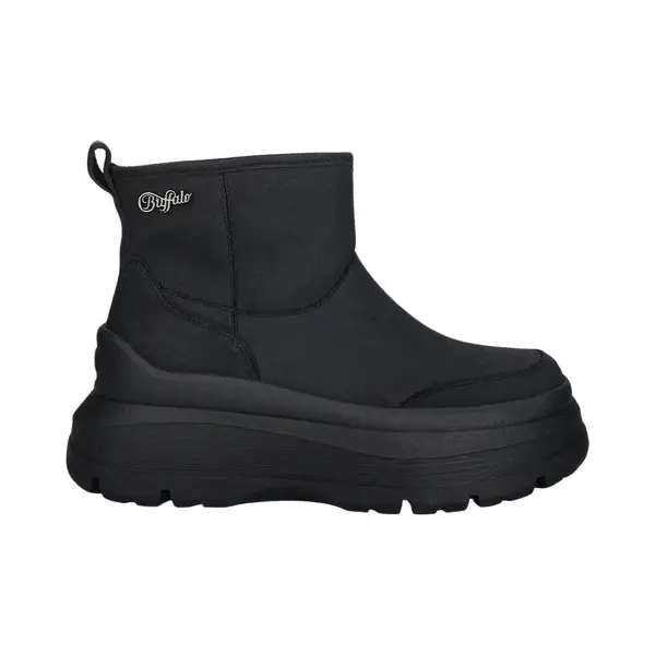 Buffalo Olympia Pull On Lo Warm Damen Schwarze Stiefel - Eur 39 thumbnail