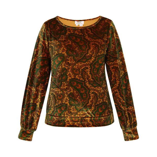 Usha Festival Blouse Geel / Donkergeel / Kaki thumbnail