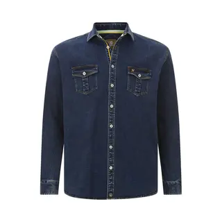 Jan Vanderstorm Herren Jeanshemd Olavik Dunkelblau, 2XL (Xxl) - 45/46