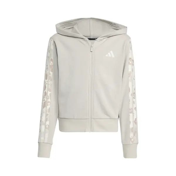 Adidas Girls Kapuzenjacke 3-Streifen Mit Animalprint Aus French Terry Für Kinder Und Teens thumbnail