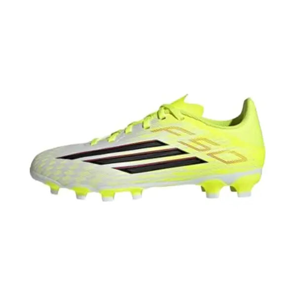 Adidas Unisex Kinder F50 League Multi Ground Football Boots Kids, Team Solar Yellow 2/core Black/Lucid Red, 33 Eu thumbnail