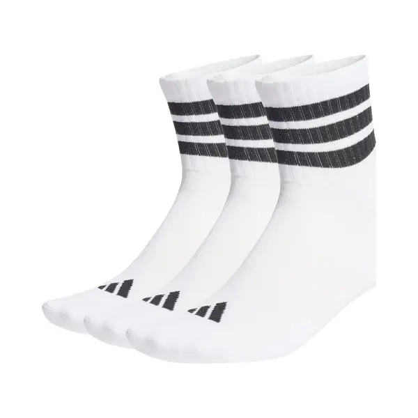 Mid-calf Cushioned Socks Adidas 3 Stripes (x3) thumbnail